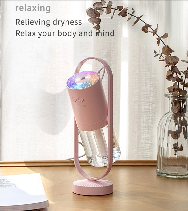 Humidificador de aire USB Magic Shadow para el hogar con luces nocturnas de proyección, generador de niebla ultrasónico para coche, minipurificador de aire para oficina