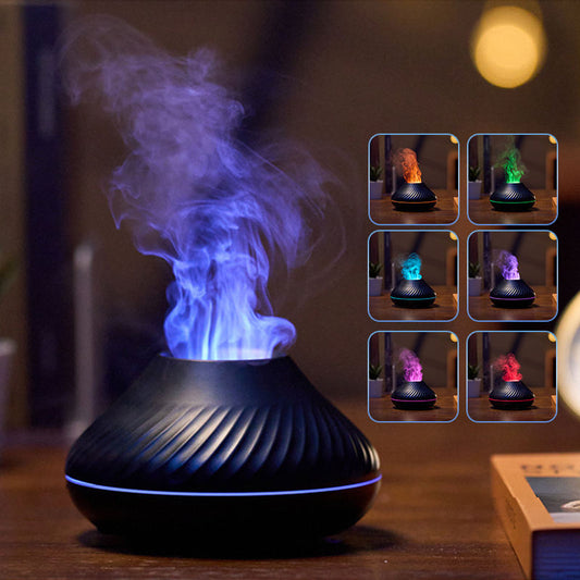 RGB Flame Volcano Humidifier 130Ml 3d Colorful