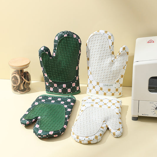 Anti Slip Heat Resistant Oven Mitts