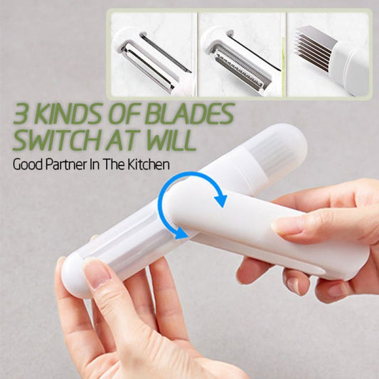 360 Rotating Stainless Steel 3 In 1 Peeler - Helpful Home Appliances 