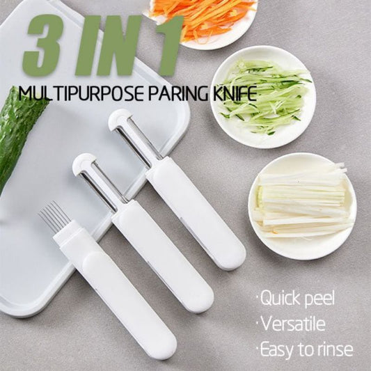 360 Rotating Stainless Steel 3 In 1 Peeler - Helpful Home Appliances 